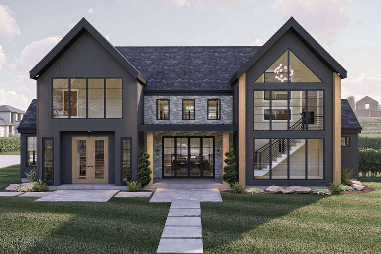 Modern transitional exterior