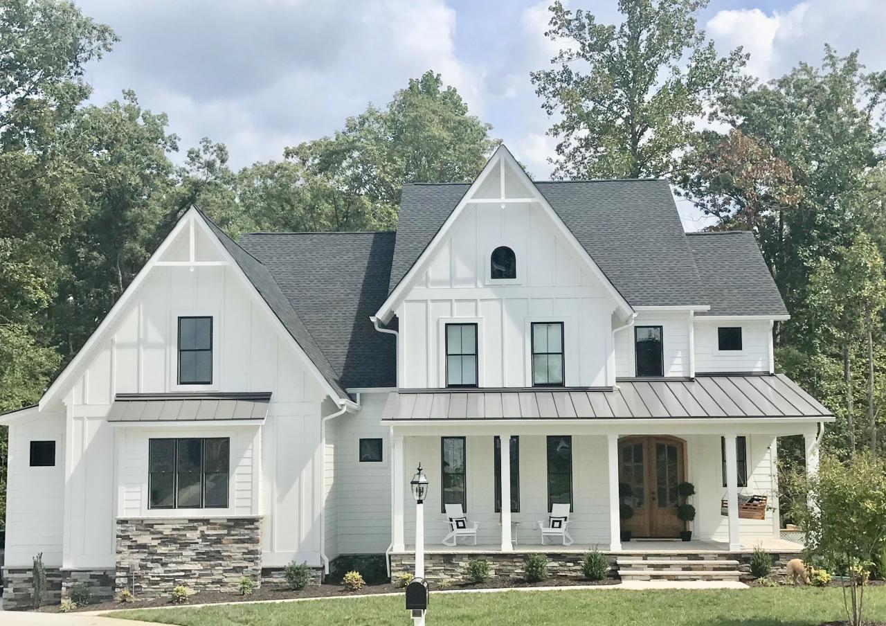 Modern board and batten exterior