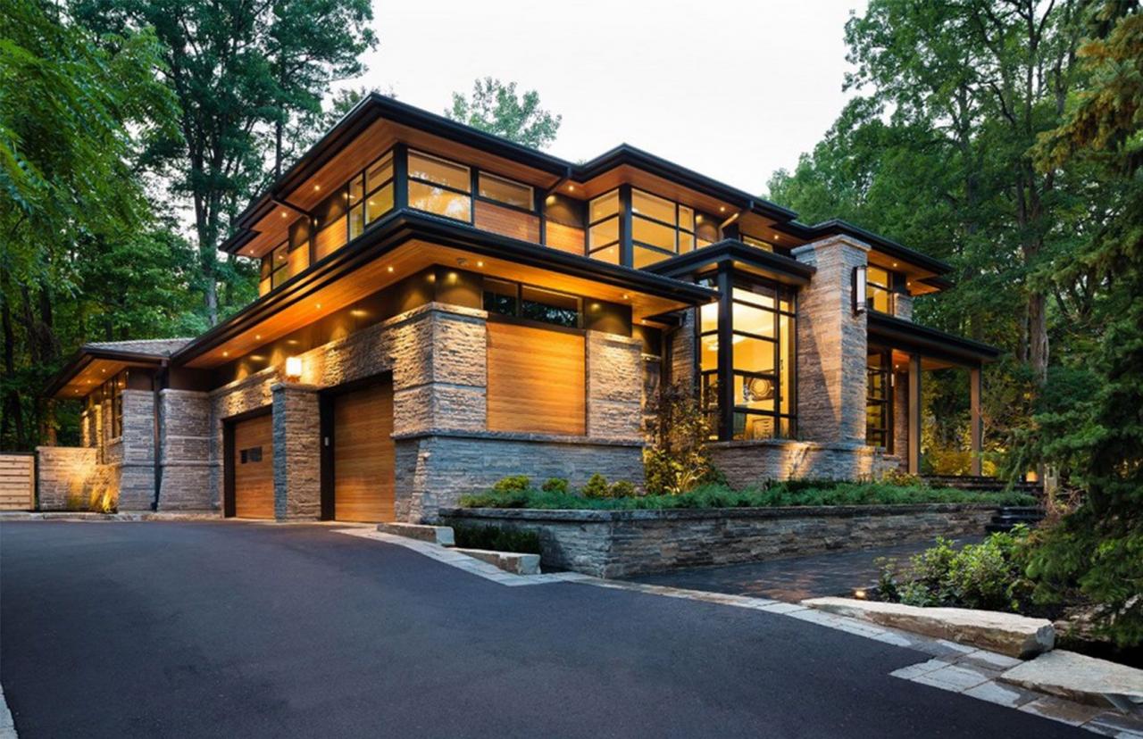 Modern wood exterior